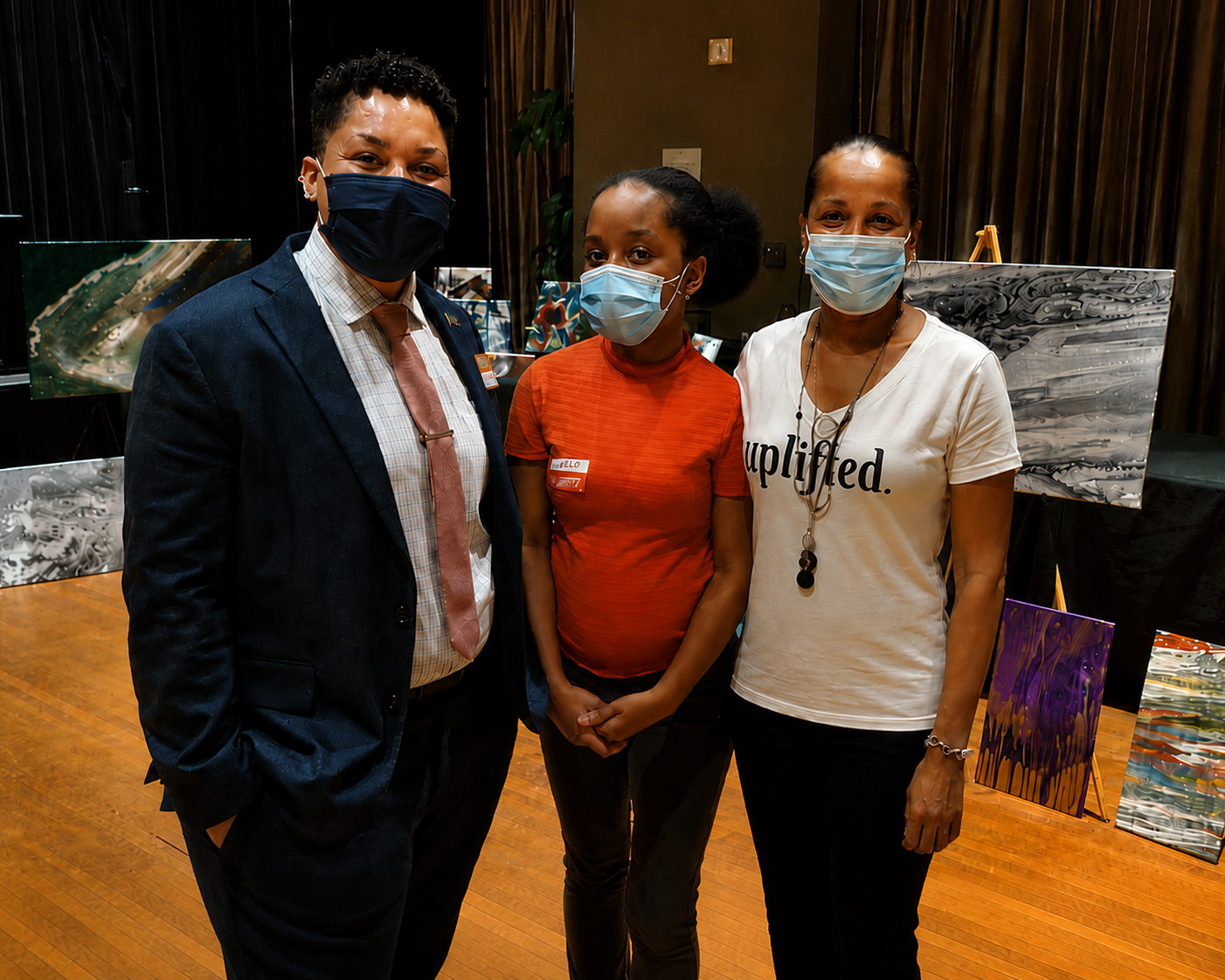 Aliz&eacute;e Saint-Louis featured during her first in-person public exhibition.