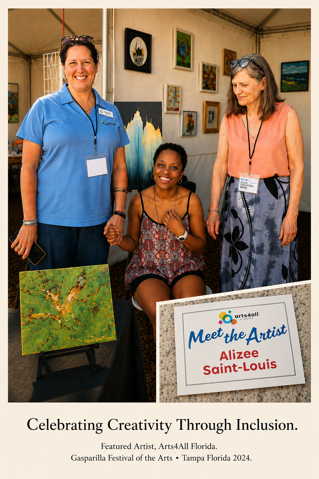Aliz&eacute;e Saint-Louis featured with Arts4All Florida