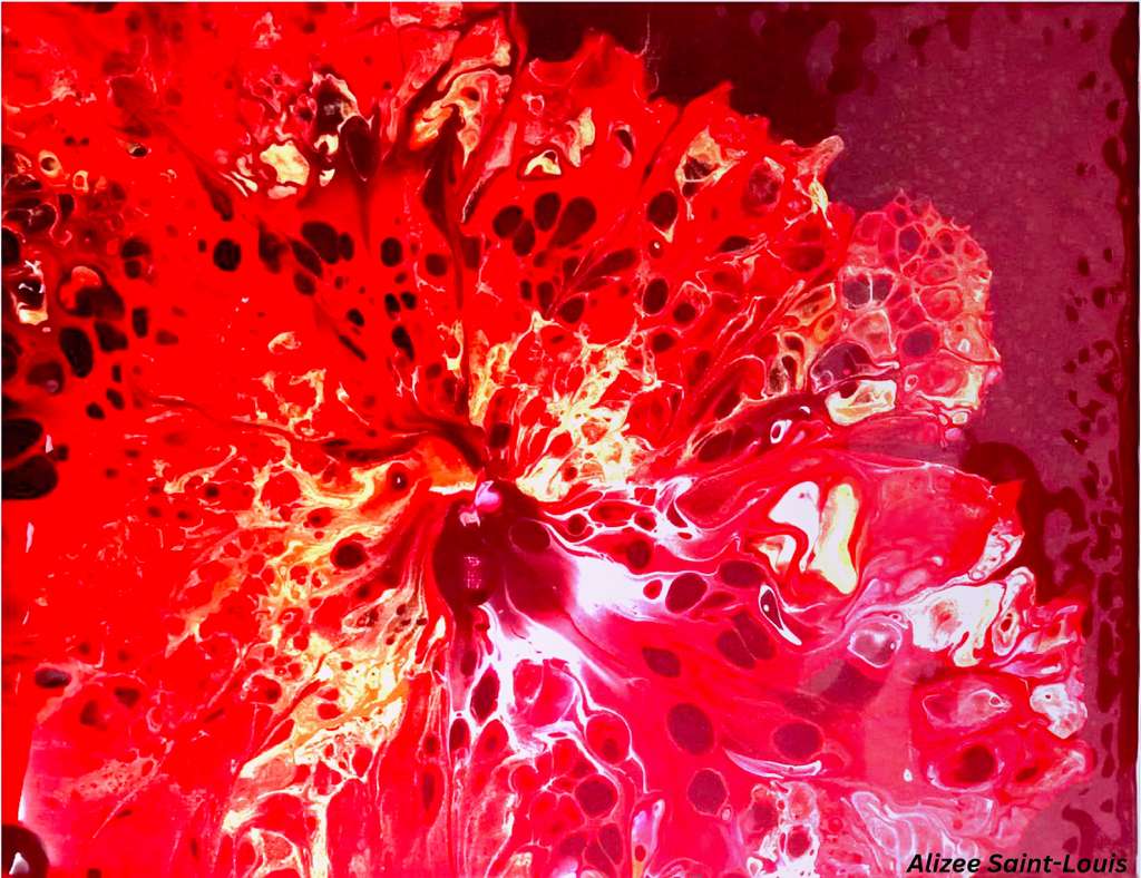 Hibiscus original artwork
